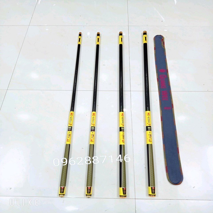 cần câu tay GW 8H tặng ngọn phụ catbon xoắn