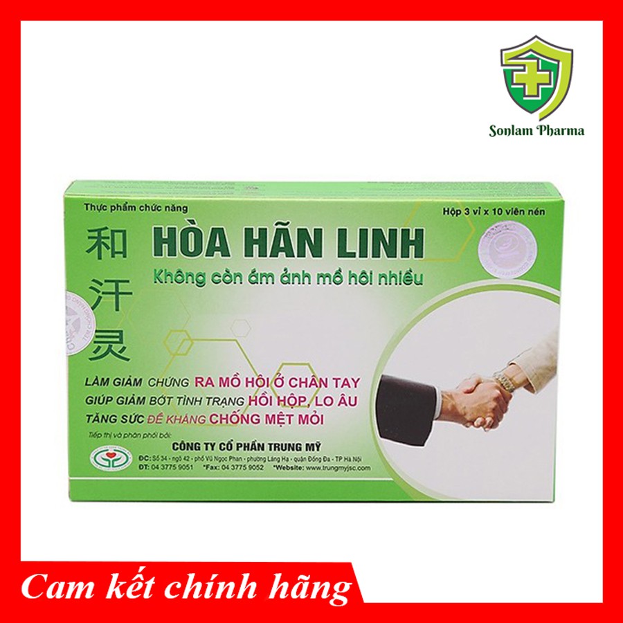 [CHÍNH HÃNG] Hòa Hãn Linh - Thực phẩm chức năng - thực phẩm cho sức khỏe- Hộp 3 vỉ x 10 viên nén