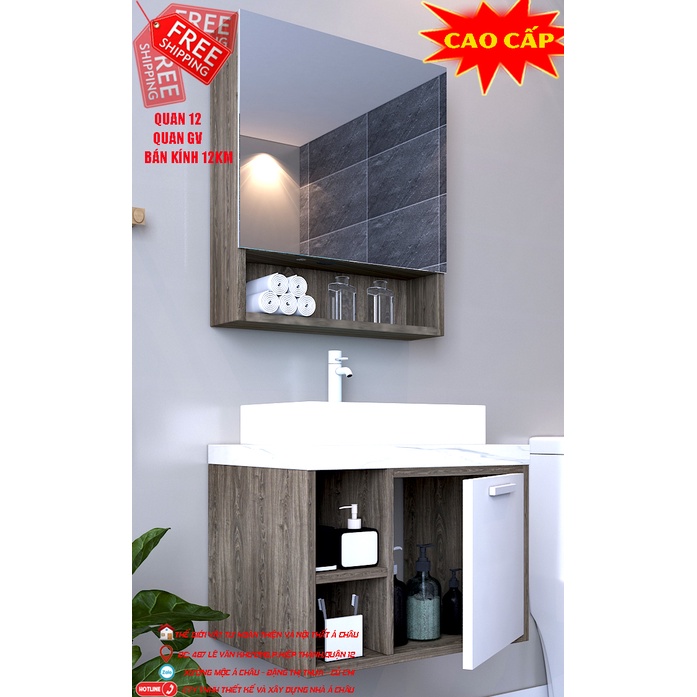 Kệ gương,Tủ gương nhà vệ sinh bằng nhựa ĐẶC RUỘT CAO CẤP bảo hành 5 năm(CHỈ CÓ TỦ GƯƠNG PHÍA TRÊN)
