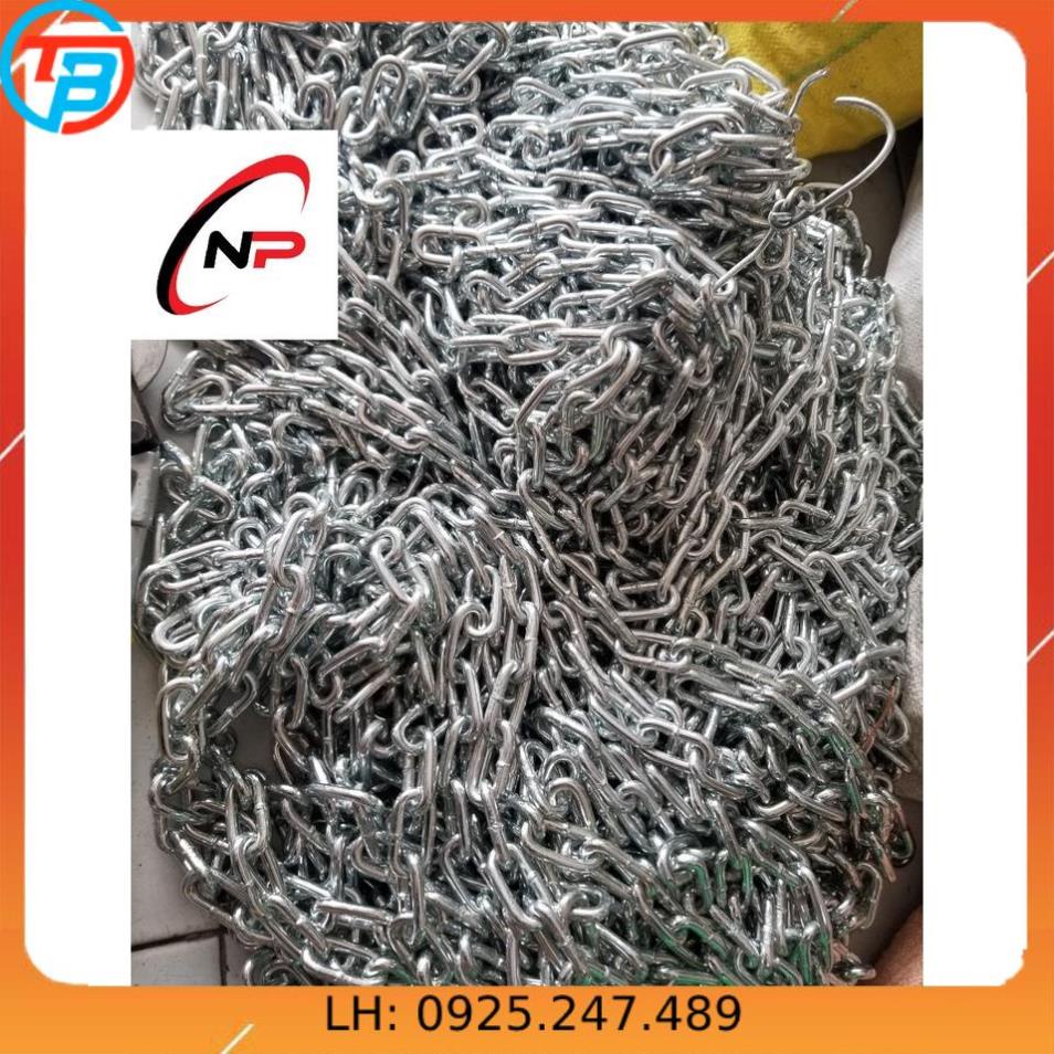Dây Xích Sắt Mạ Kẽm 10 mm(li) chịu lực tốt.Sử dụng cho gia đình,công trình và xí nghiệp.Kimkhinhatphat