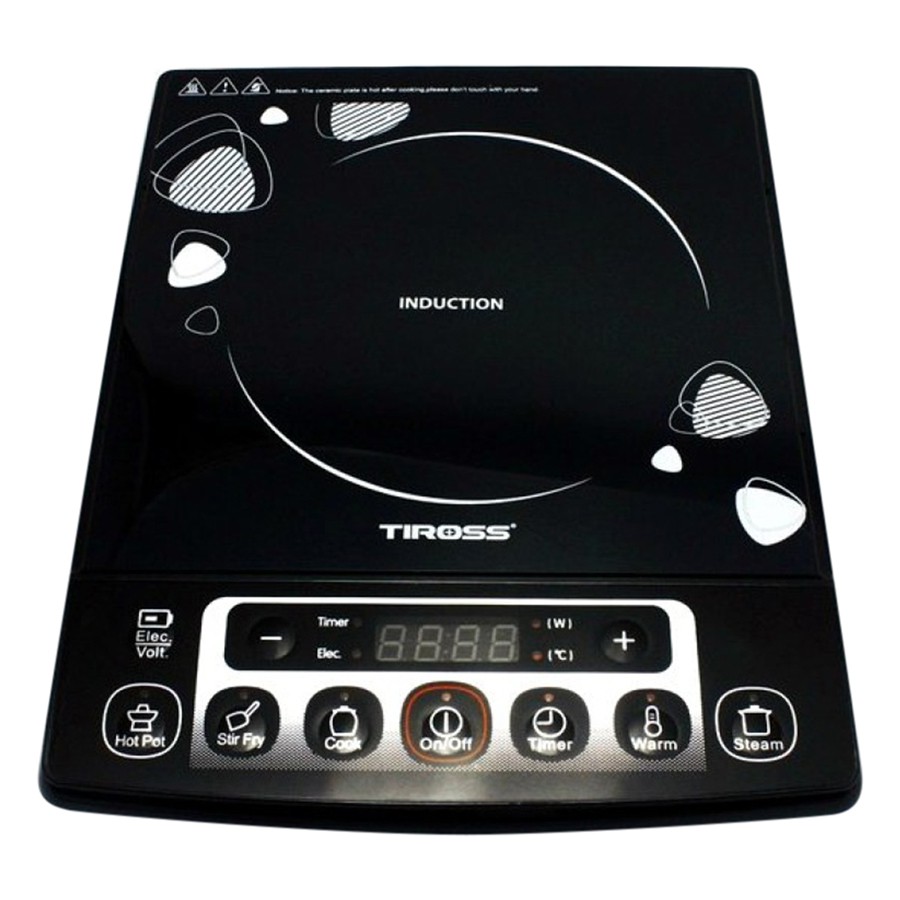 Bếp điện từ mặt kính ceramic Tiross TS-802 (Đen)