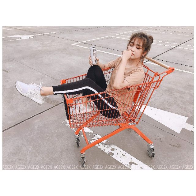 Áo thun trơn #AGE2X màu Tan, Matcha, Tím môn | BigBuy360 - bigbuy360.vn