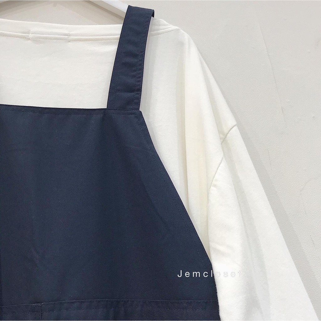 Yếm Quần Kaki Ống Suông Rộng Unisex Ulzzang - Quần Yếm Nữ YQ05 | BigBuy360 - bigbuy360.vn