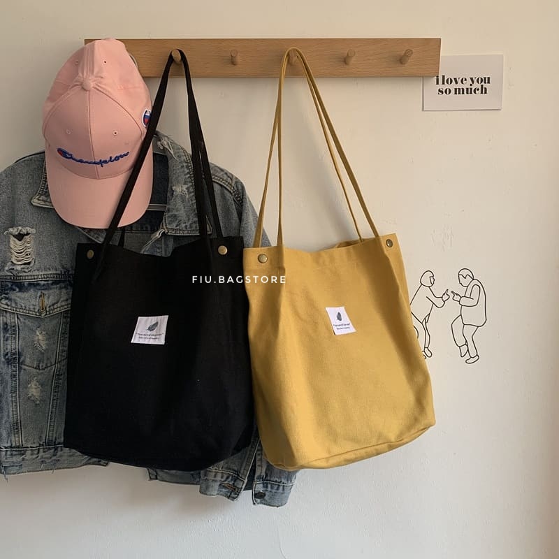 Túi Tote Túi Vải Trơn Canvas Dày Dặn Nhiều Màu Sắc Fiu.Bagstore