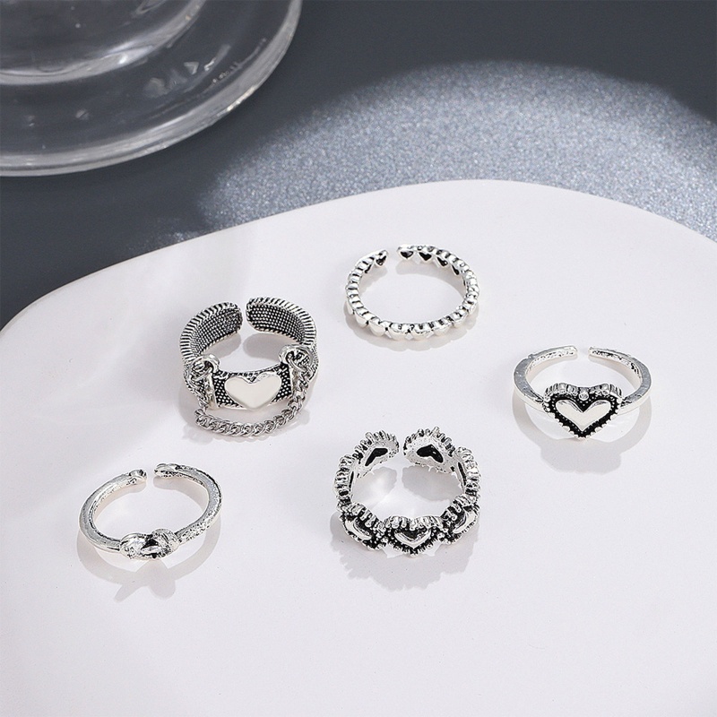 Nhẫn Đeo Ngón Trỏ Kết Hợp Dây Xích Dạng Mở Hình Học Sáng Tạo Hợp Thời Trang Ins