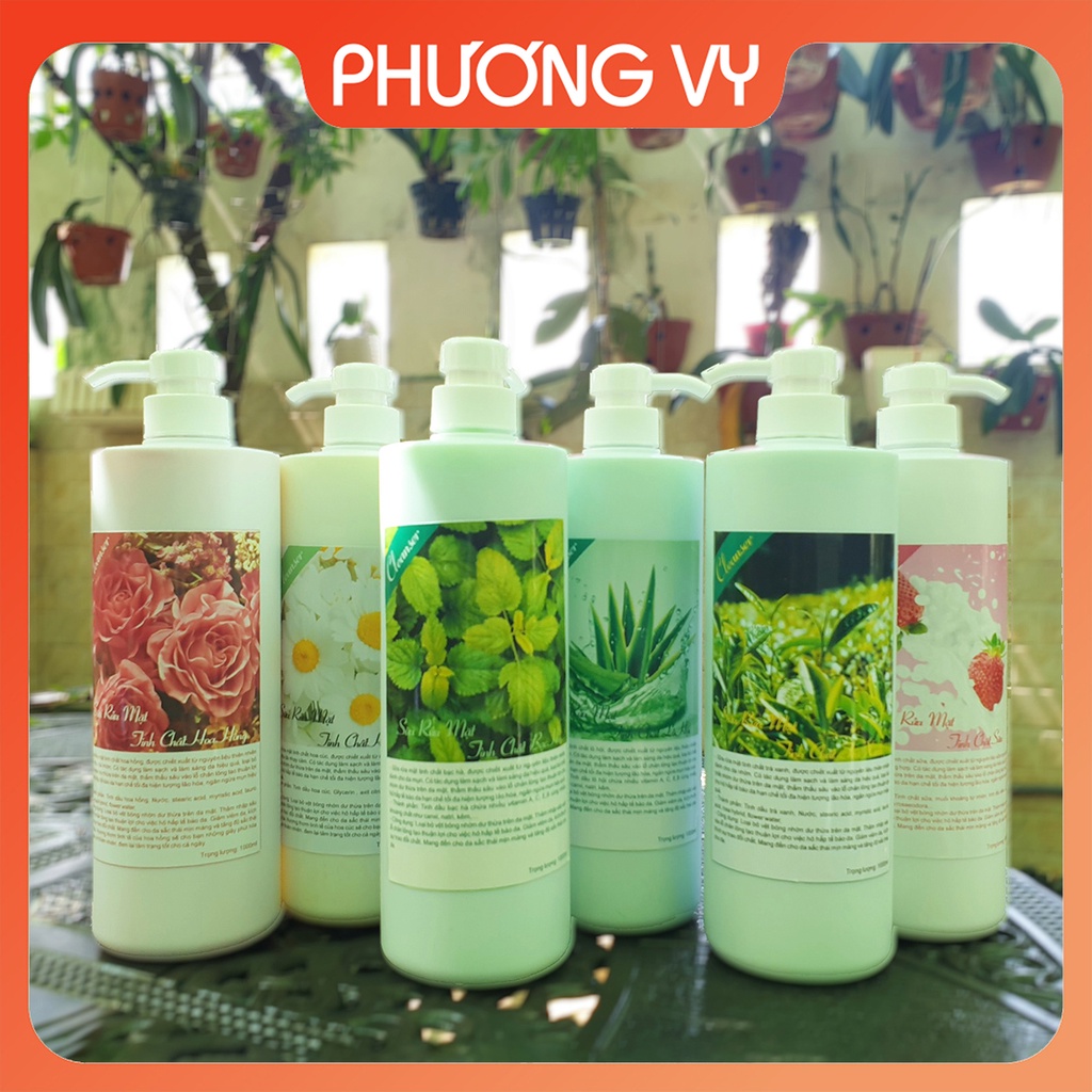[NGUYÊN LIỆU SPA] 1000ml Sữa rửa mặt Lô Hội, làm sạch da, da nhờn, cấp ẩm không gây khô da.