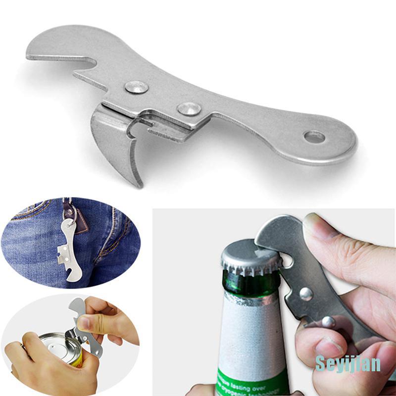 Dụng cụ mở nắp chai / lon bằng thép không gỉ tiện lợi đa năng