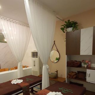 Rèm voan Spa (kèm móc, đã có sóng rèm)