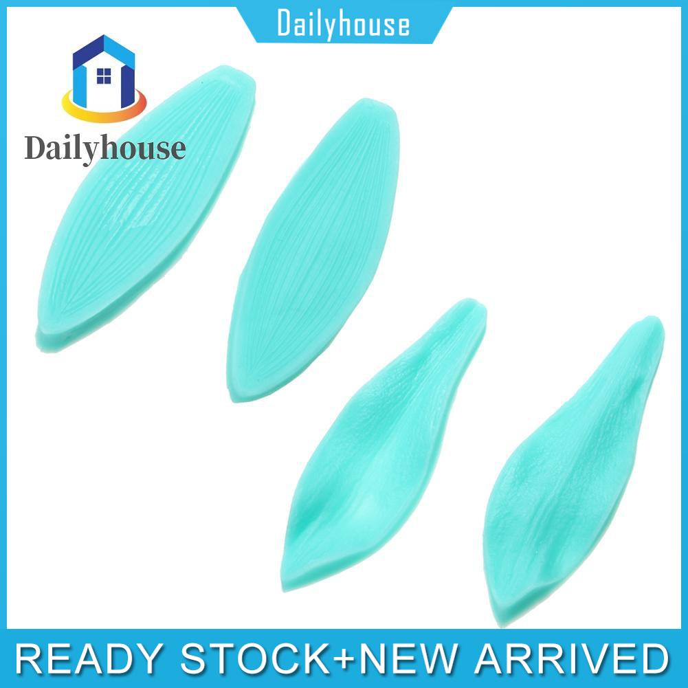 Lily Leaves Petals Silicone DIY Baking Fondant Cake Mould