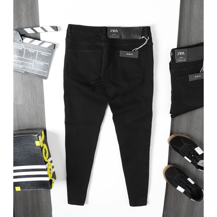 Quần jean nam đen dài  quần bò nam ống ôm cao cấp hàng mới về  vnxk thời trang quần rin  haian jeans