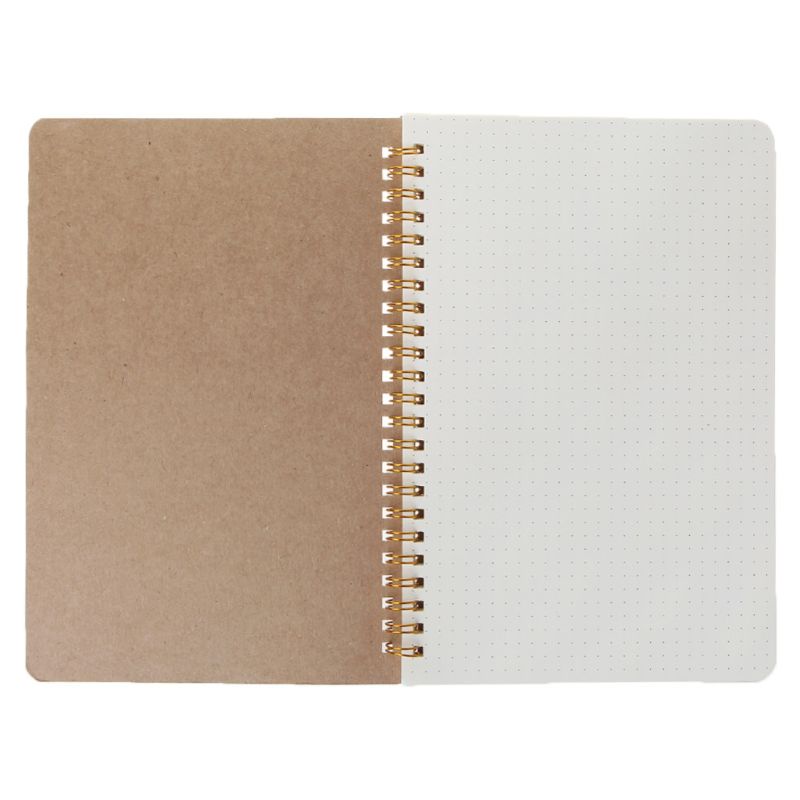 Sổ Tay Kraft Bìa Chấm Bi Khổ A5