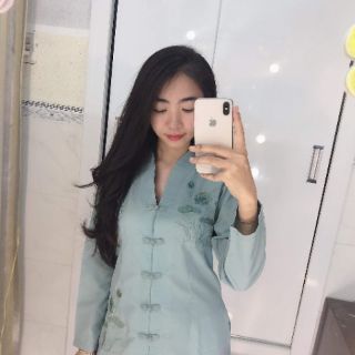 Đồ lam phật tử mẫu bà lai tim