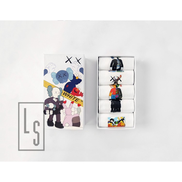 Hộp vớ KAWS Off-white unisex thời trang - Sẵn hàng