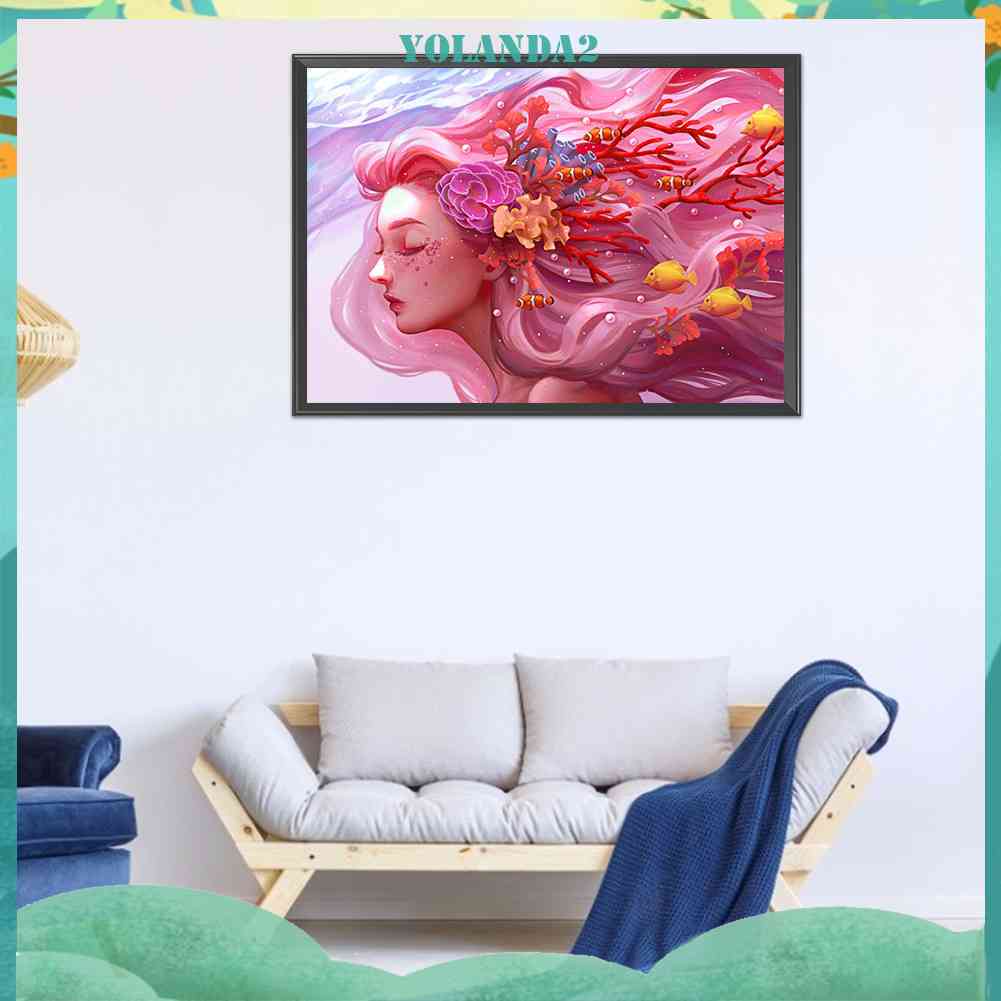 Toàn Bộ Bộ Tranh Thêu Chữ Thập 11CT Hình Nàng Tiên Cá