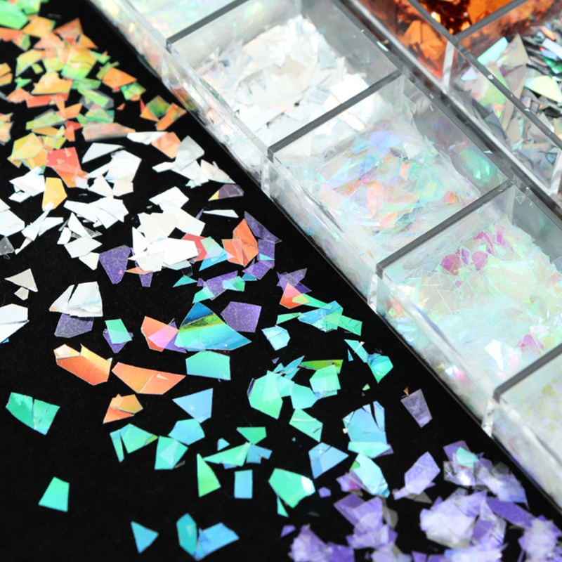 [Hàng mới về] Hộp sequin lấp lánh trang trí móng nghệ thuật tự làm đa dụng thời trang