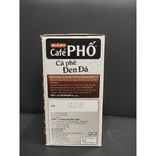 [10 gói 16g] Cà phê đen đá MacCoffee Cafe Phố (Hộp 160g)