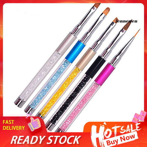 [Hàng mới về] Cọ Vẽ Móng Tay Bằng Nhựa Acrylic Pha Lê / Pha Lê