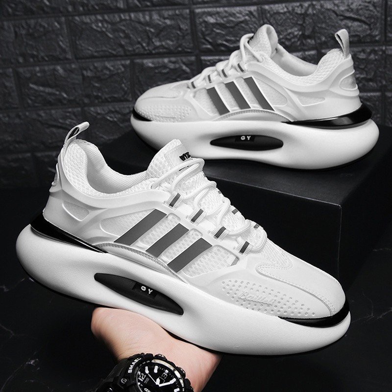Giày Thể Thao Nam Sneaker Đế BM GYY 3 Sọc Độn Đế mới