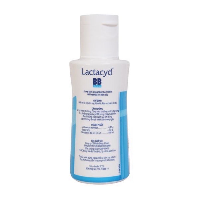 Sữa tắm cho bé Lactacyd BB 60ml