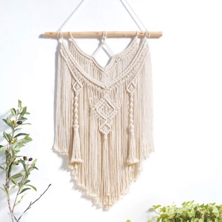 Mành macrame 2 lớp treo tường