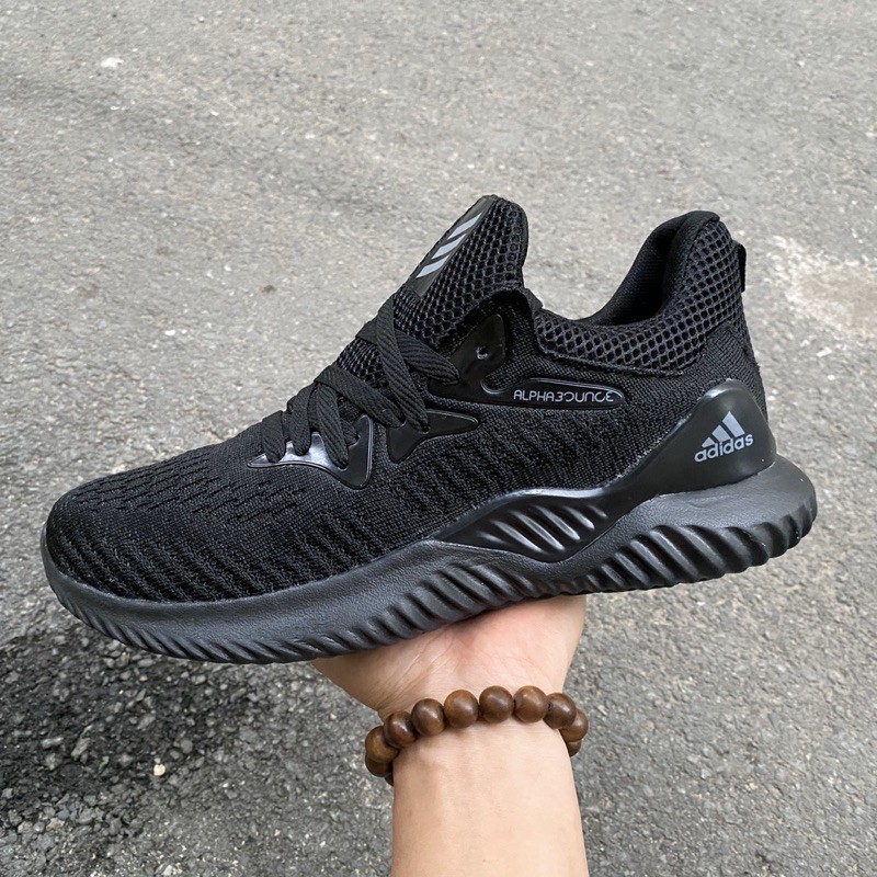 ] Giầy thể thao Alpha bounce full đen nam kiểu sneaker( fullbox, hình thật, freeship) | BigBuy360 - bigbuy360.vn