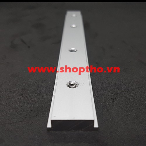 Thanh trượt chữ T dài 20cm nhôm CNC dành cho chế cưa bàn, bàn phay gỗ, cữ trượt