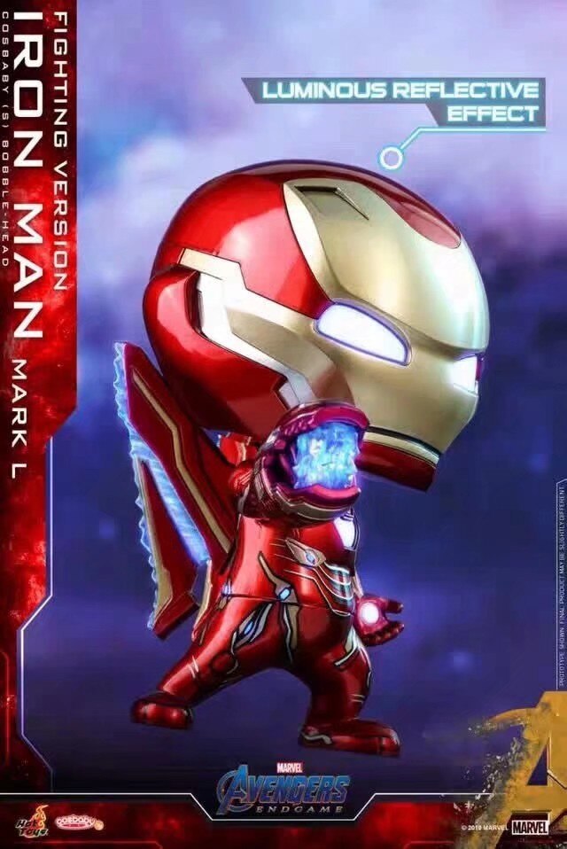 HOT TOYS MARVEL Mô Hình Nhân Vật Iron Man Mark 50 Có Đèn Led