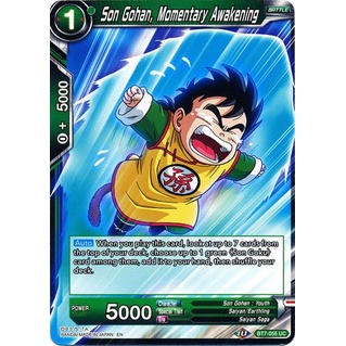 Thẻ bài Dragonball - TCG - Son Gohan, Momentary Awakening / BT7-055'