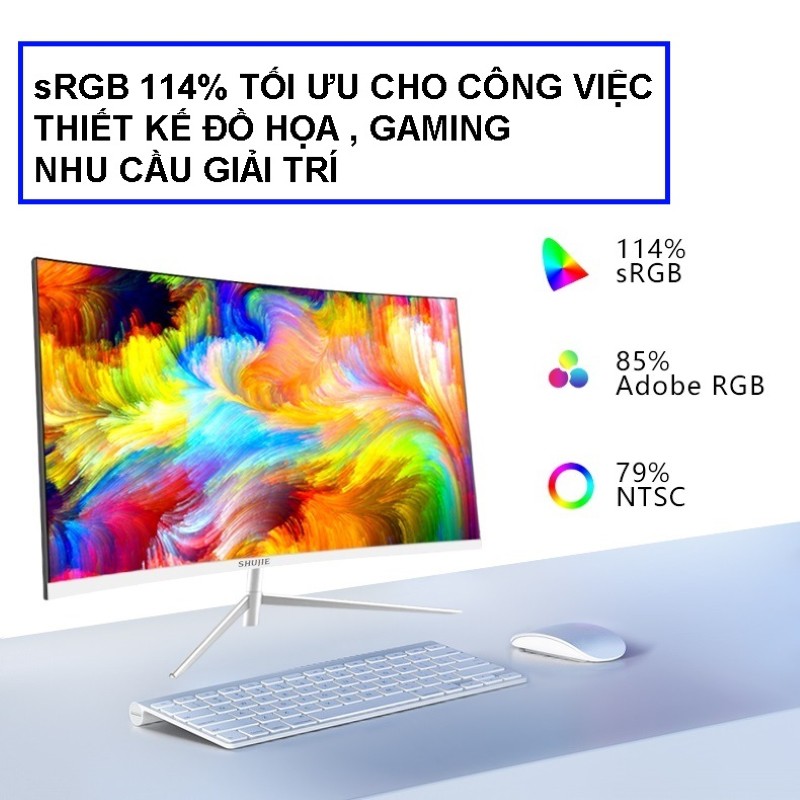 Màn Hình Máy Tính cong 27 inch 144hz 2K (2560 x 1440) Tràn Viền Shujie | BigBuy360 - bigbuy360.vn