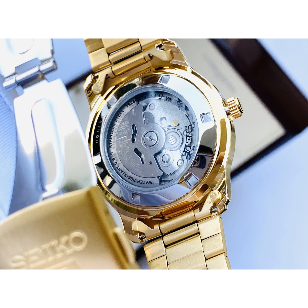 Đồng hồ Nam chính hãng Seiko 5 SNKP20J1 Automatic,Size 42,Mặt trắng,Lịch thứ ngày-Máy cơ tự động-Dây kim loại cao cấp