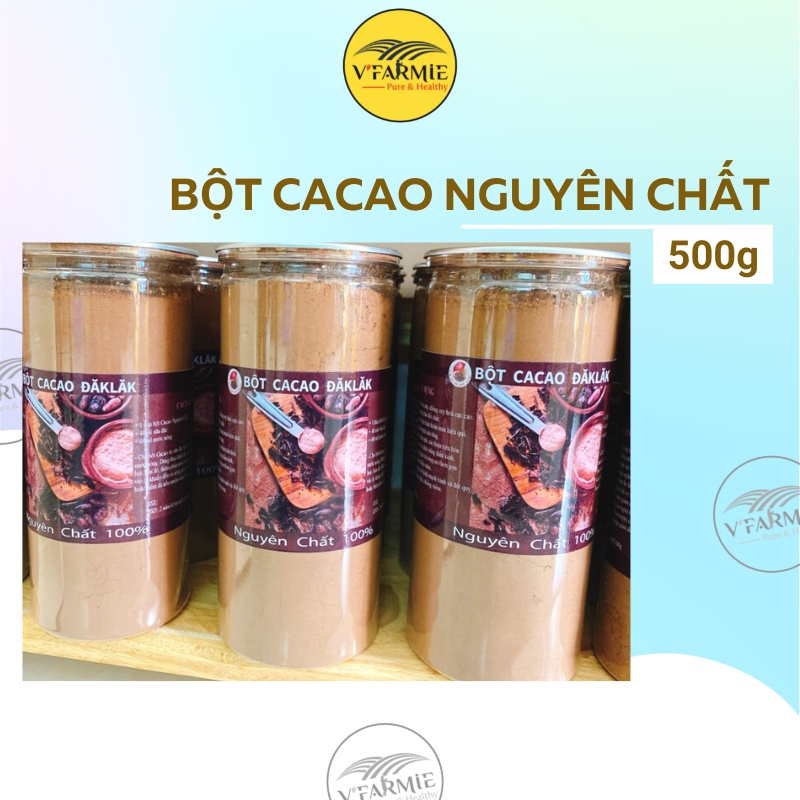 Bột ca cao nguyên chất Đaklak hộp 500g