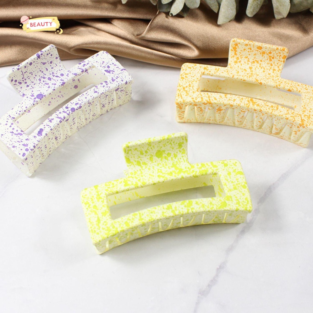 1 Kẹp Tóc Càng Cua Dày Màu Trơn Phong Cách Trung Hoa Cho Nữ