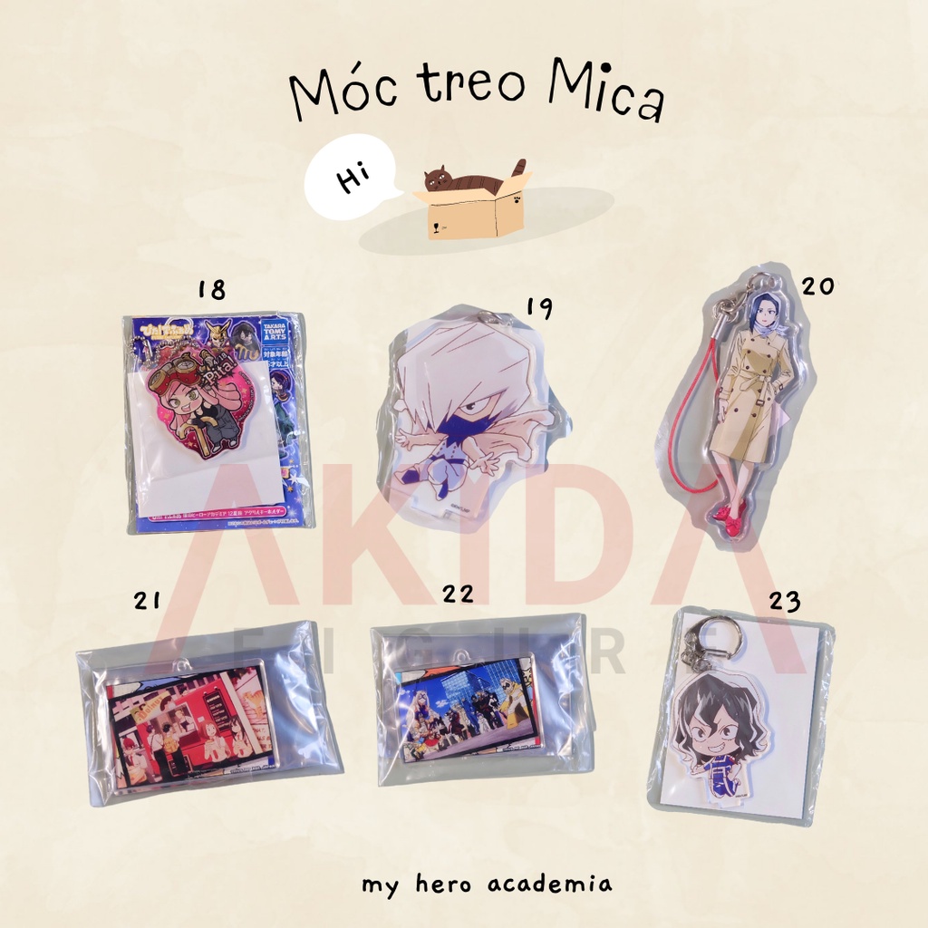Móc treo/ móc khoá nhân vật anime bằng mica - my hero academia 4