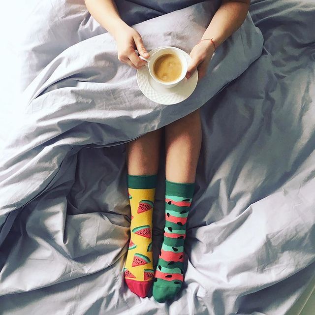 TẤT(VỚ) NAM NỮ MixMatched Sock tất hoạt hình họa tiết WATERMELON SPLASH