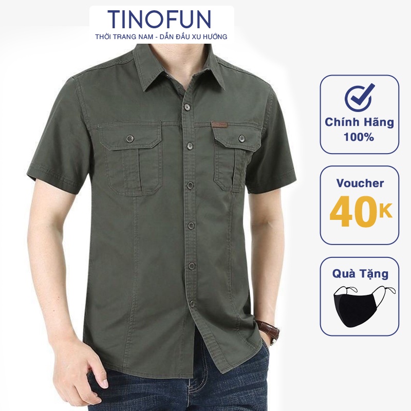 Áo sơ mi nam dài tay TINOFUN vải kaki mềm mịn thể thao đẹp mã "KC-A" cho dân văn phòng, công sở mùa thu đông | BigBuy360 - bigbuy360.vn