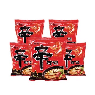 Combo 5 gói Mỳ Shin Ramen Nong Shim Hàn Quốc