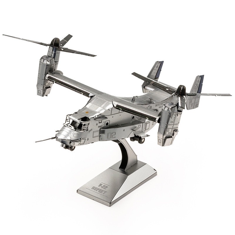 Mô hình 3D kim loại máy bay trực thăng đa nhiệm V-22 Osprey Mỹ [Chưa lắp]