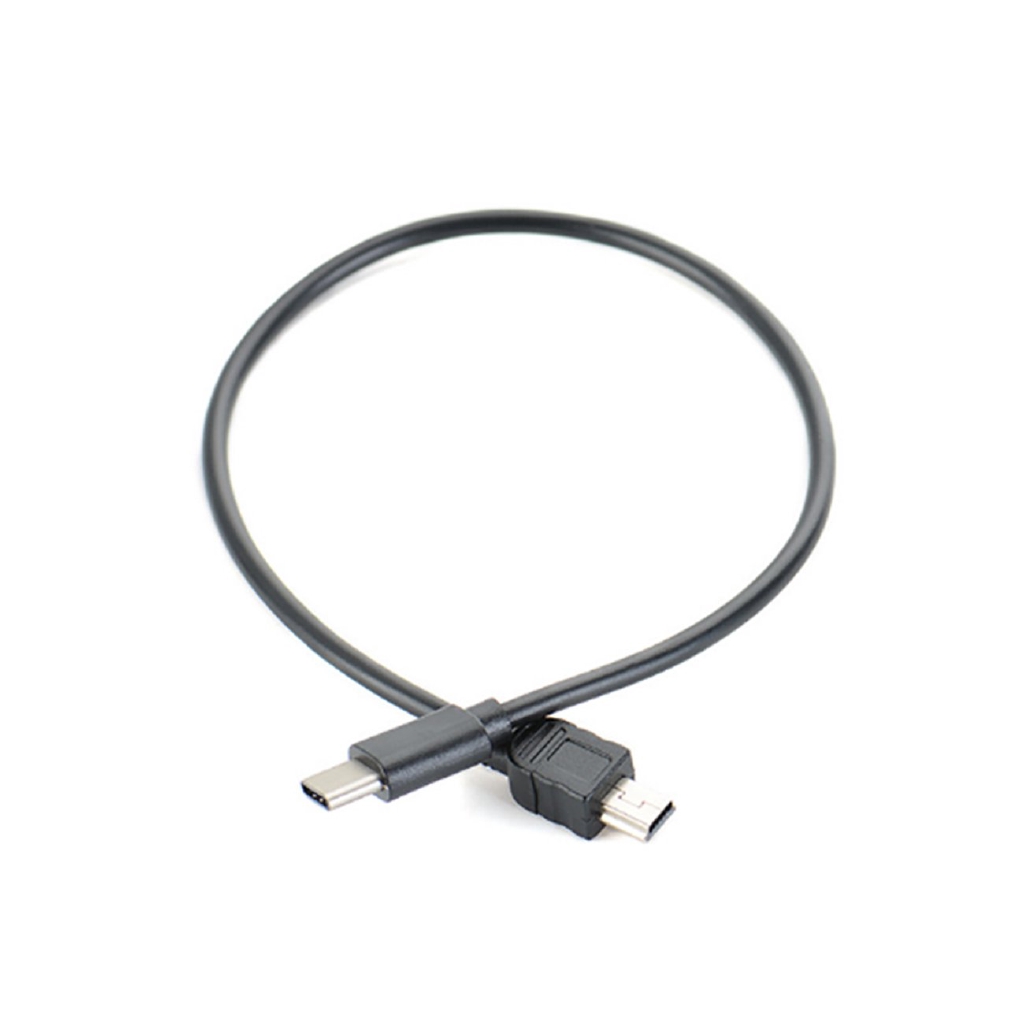 A 30CM Portable Mini USB 5PIN Male to USB-C 3.1 Type C Male Data Adapter Cable