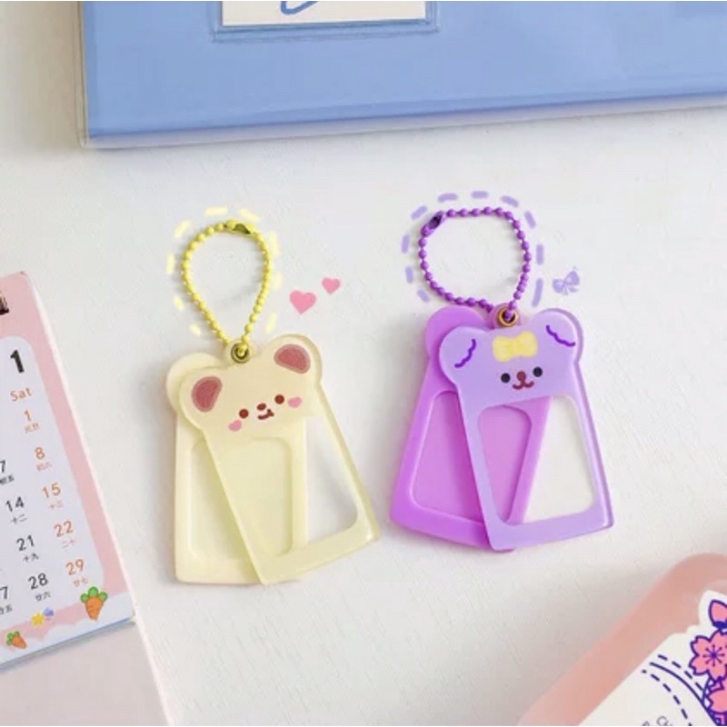 Keyring ID/ Ảnh thẻ Gấu dễ thương