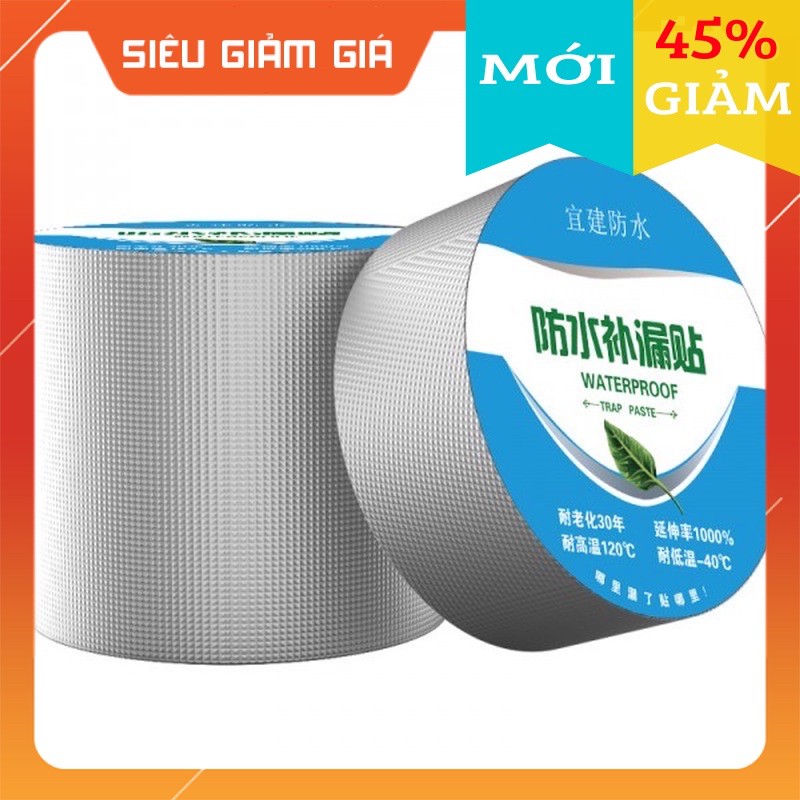 BĂNG KEO CHỐNG THẤM BẢN 10cm Dài 5m