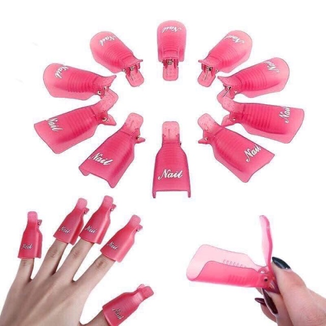 Kẹp ủ tay thợ nail “ combo 10 kẹp”