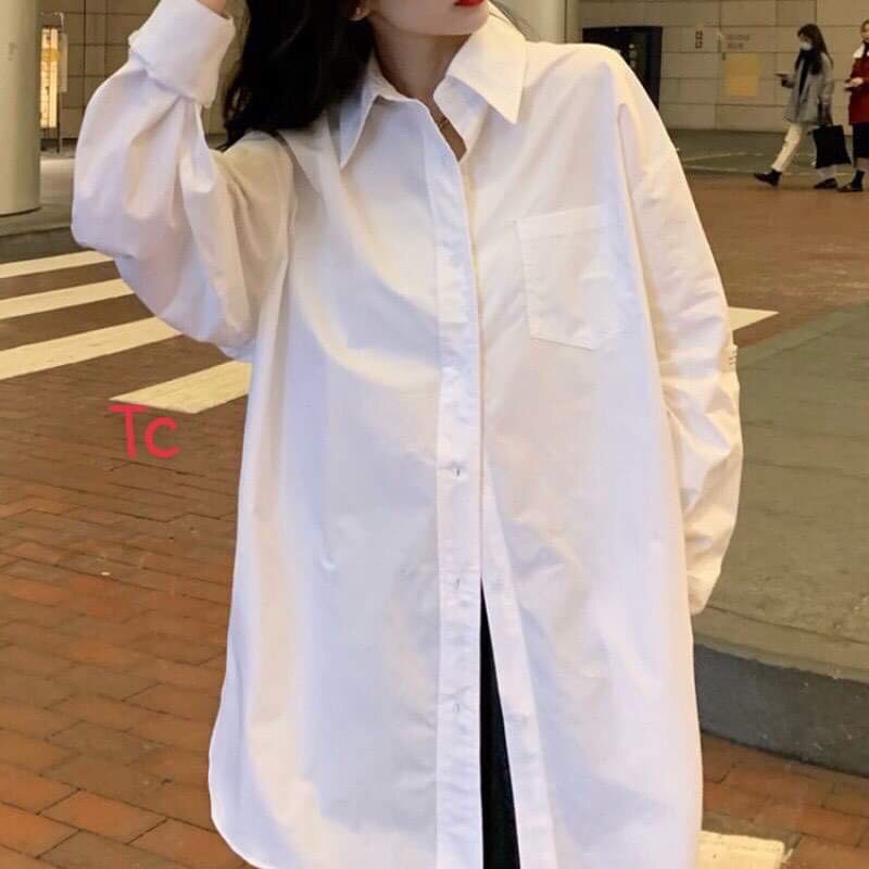 Sơ mi Trắng tinh khôi Unisex 1 túi