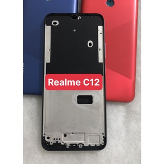 Bộ vỏ sườn Realme C12 zin new ( bộ gồm lưng,sườn,nút bấm, kính camera)
