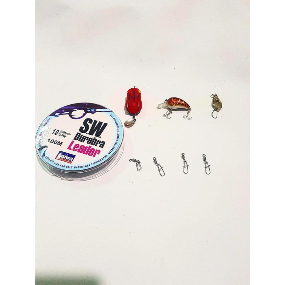 Bộ Combo Cần Máy Đứng 2 Ngọn và Máy Câu DEUKIO AC2000 Tặng Kèm Phụ KIện Câu Lure