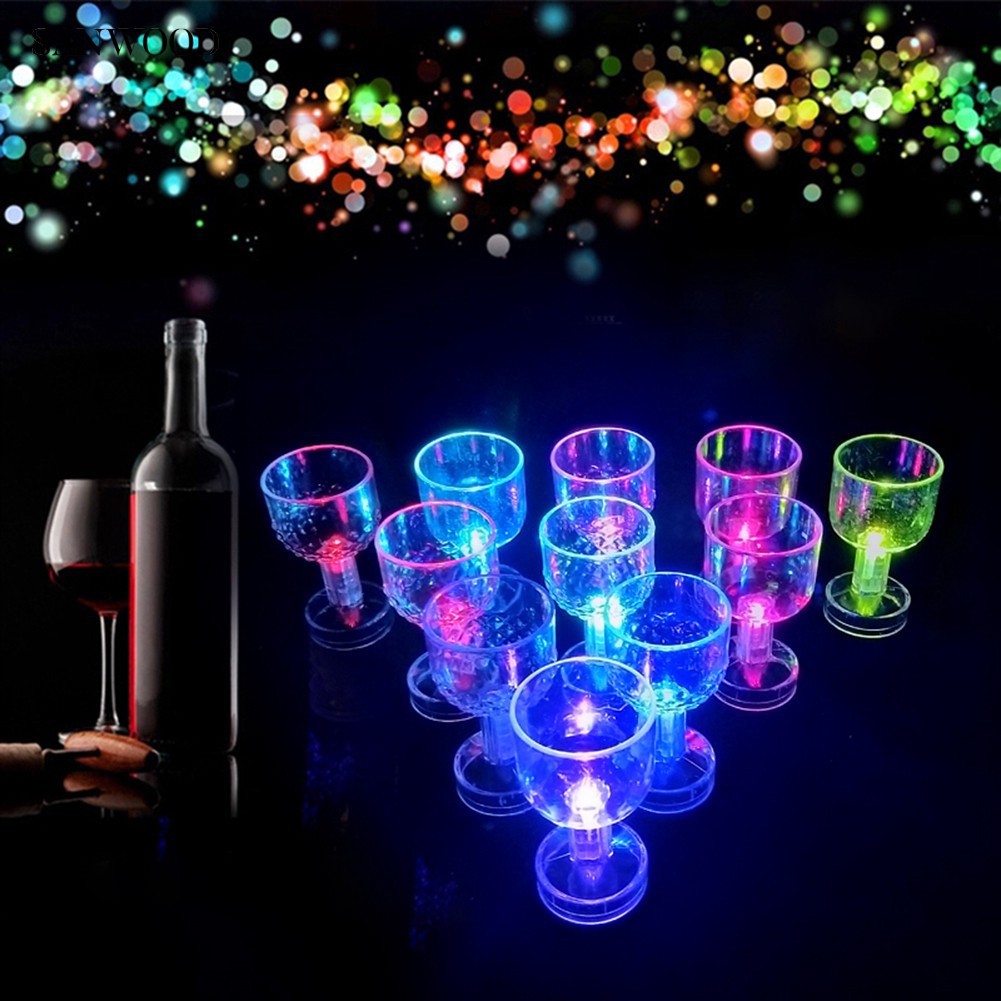 Cốc uống nước đèn Led phát sáng phổ thông màu-Cốc phát sáng đổi màu cảm ứng size to an toàn mới đẹp