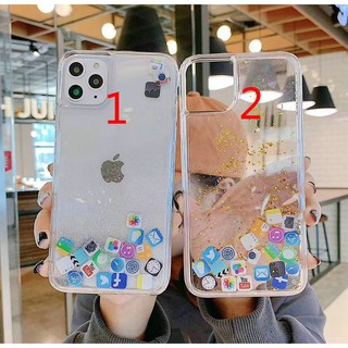 Ốp điện thoại từ TPU dạng kim tuyến nước cho iphone 11 11 pro max