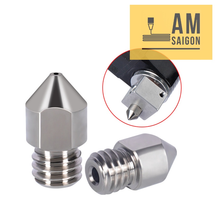 Đầu in, mũi in 3D MK8 Titan cao cấp cho máy in 3D, High Top quality MK8 Titanium Nozzle for 3D printers