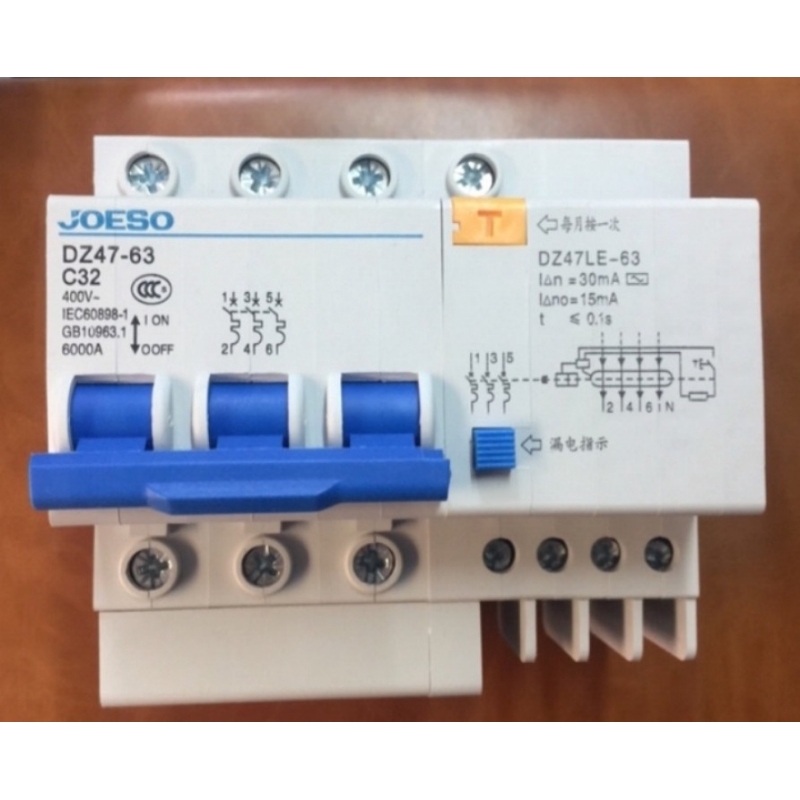 Aptomat Chống Giật 3 Pha C63