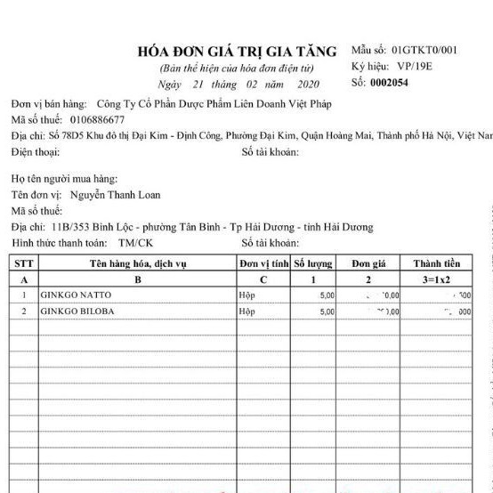 Viên uống GINKGO BILOBA 240mg giúp cải thiện trí nhớ