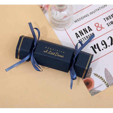 Hộp giấy hình kẹo, hộp đựng bánh kẹo socola quà tặng trang trí tiệc, giỏ quà tết